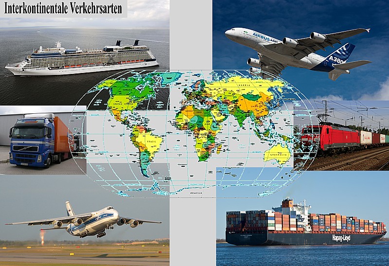 Interkontinentale Verkehrsarten